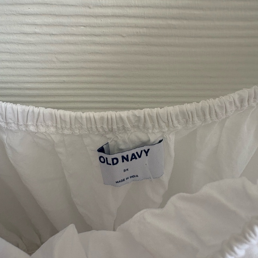 Old Navy White Eyelet Off-Shoulder Maxi Dress - Picture 5 of 5